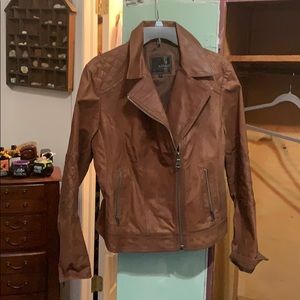 Brown Leather Buffalo Jacket